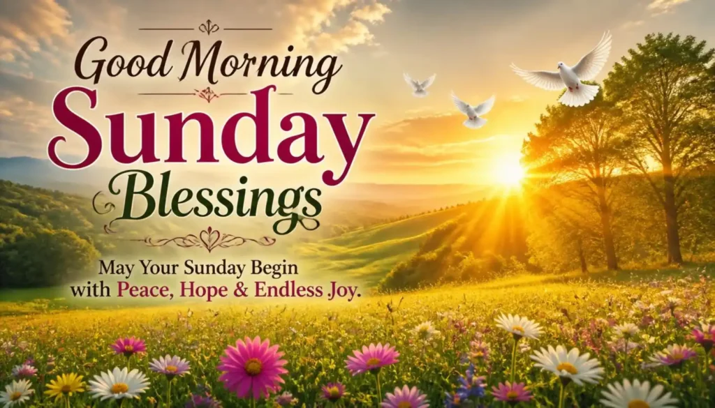 Good Morning Sunday Blessings