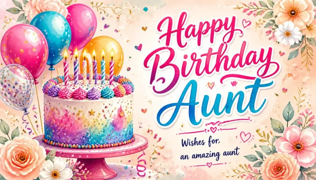 Happy Birthday Wishes for Aunt