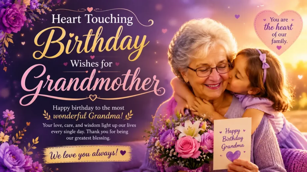 Heart Touching Birthday Wishes for Grandmother