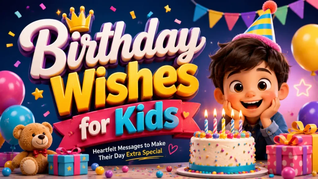 Heart Touching Birthday Wishes for Kids