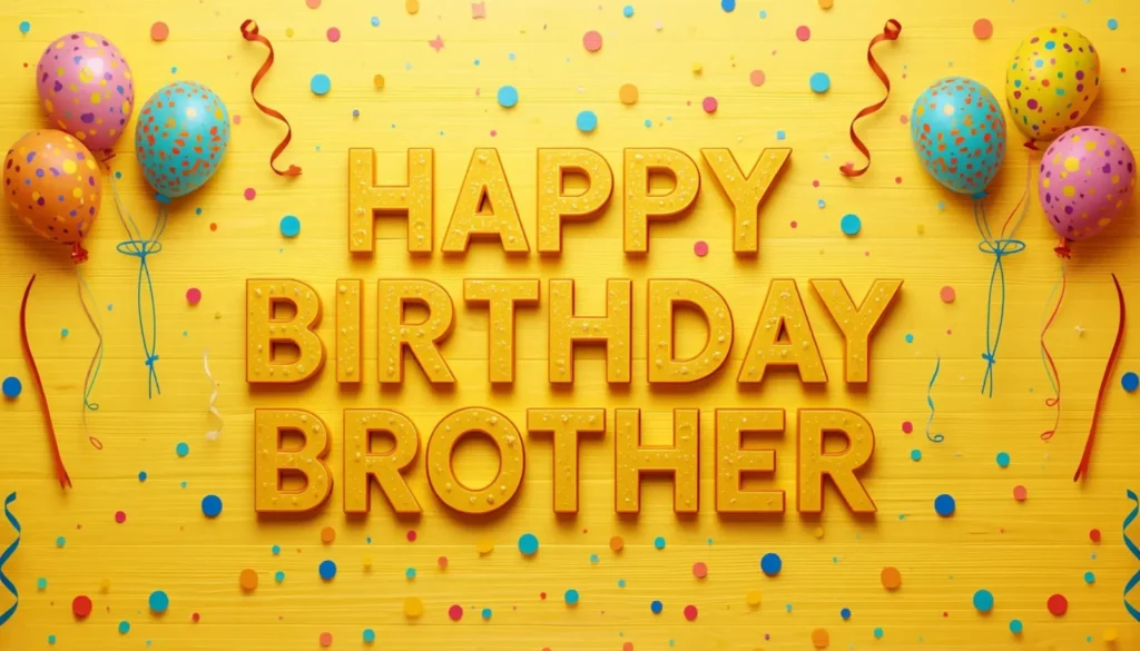 Heartfelt Birthday Wishes for Brother