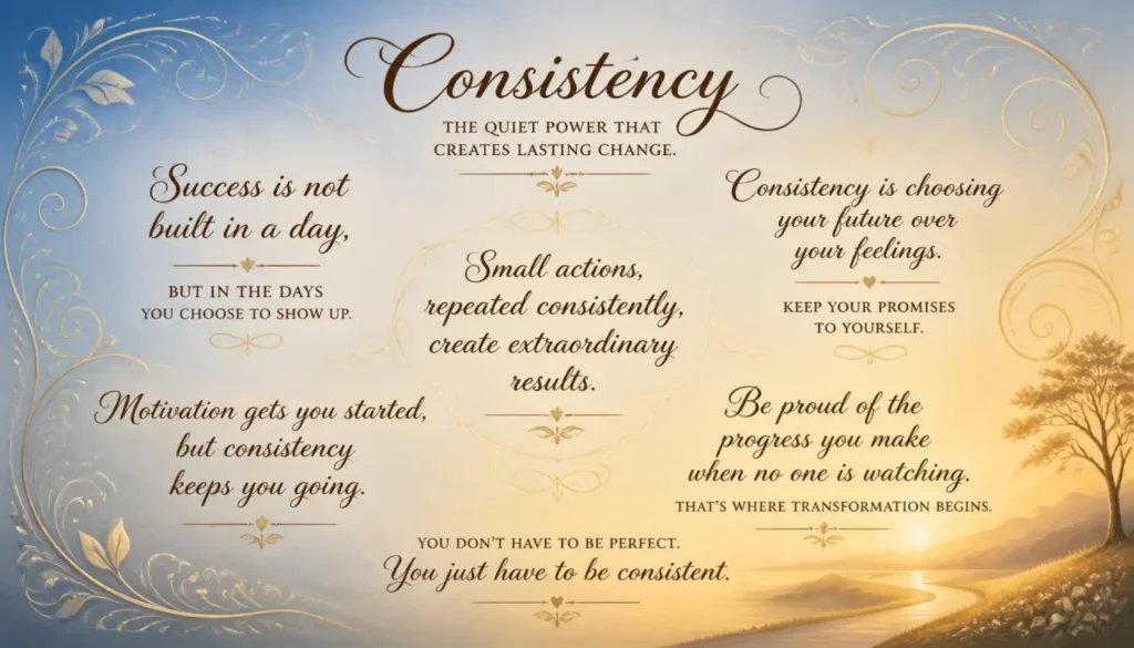 Heartfelt Consistency Quotes