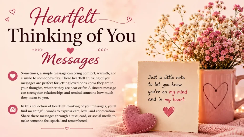 Heartfelt Thinking of You Messages