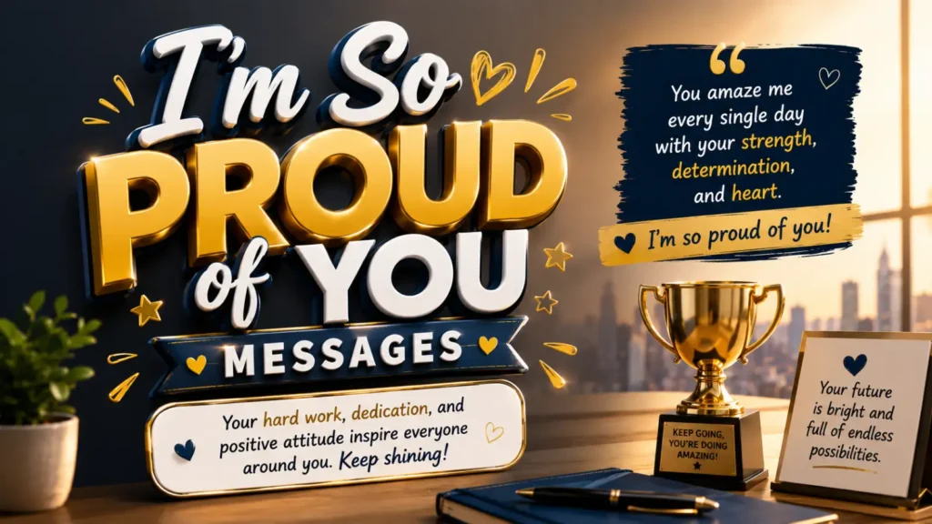 I'm So Proud of You Messages