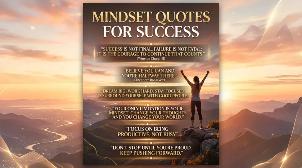  Mindset Quotes for Success