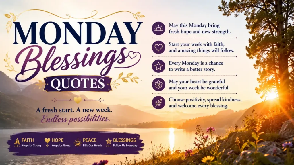Monday Blessings Quotes