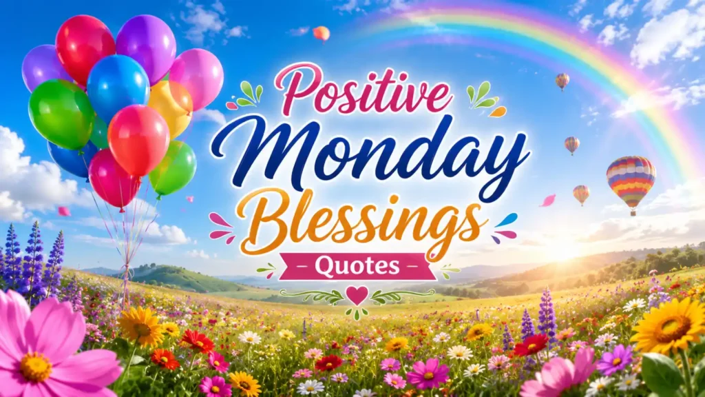 Positive Monday Blessings Quotes