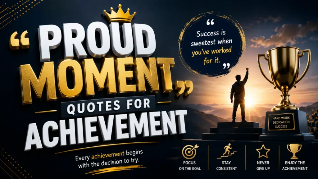 Proud Moment Quotes for Achievement