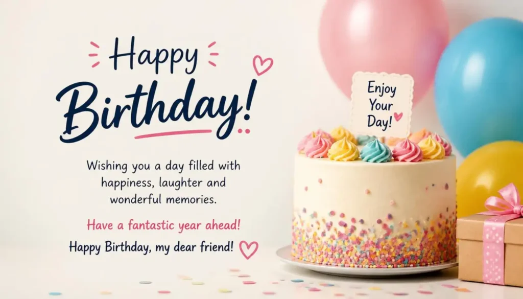 Simple Birthday Wishes for Friend