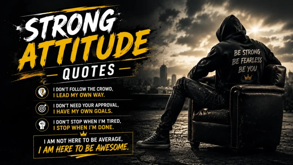 Strong Attitude Quotes
