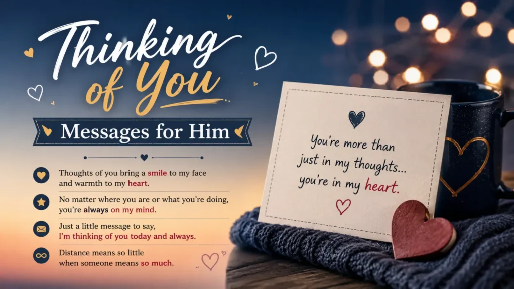 Thinking of You Messages for Him