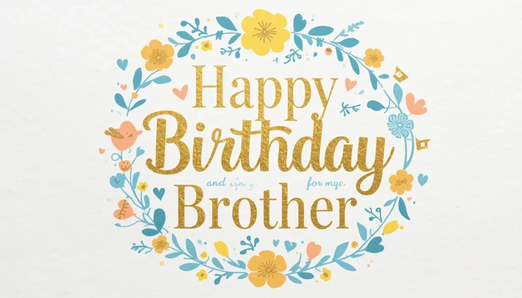 Unique Heart Touching Birthday Wishes for Brother