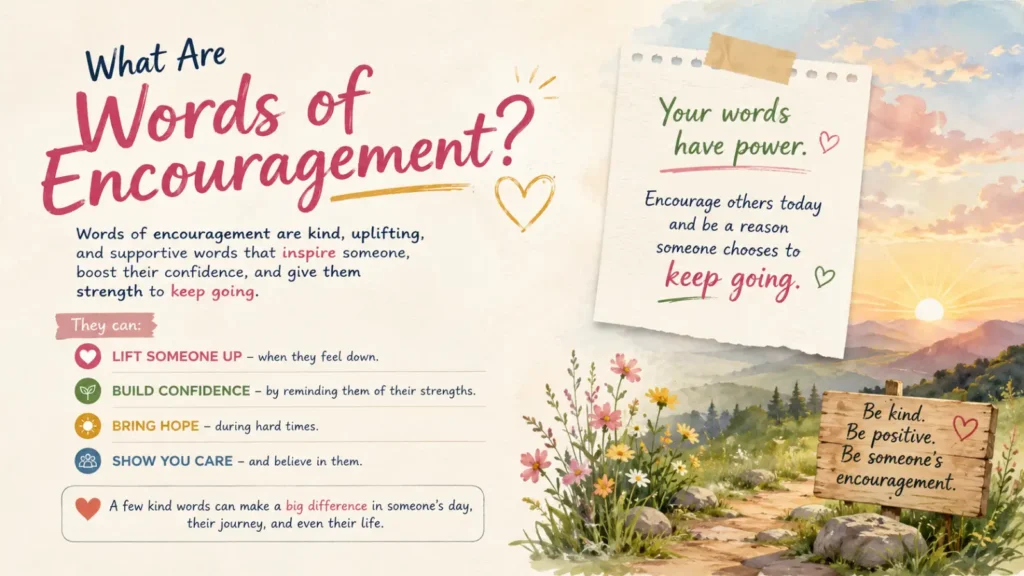 What Are Words of Encouragement