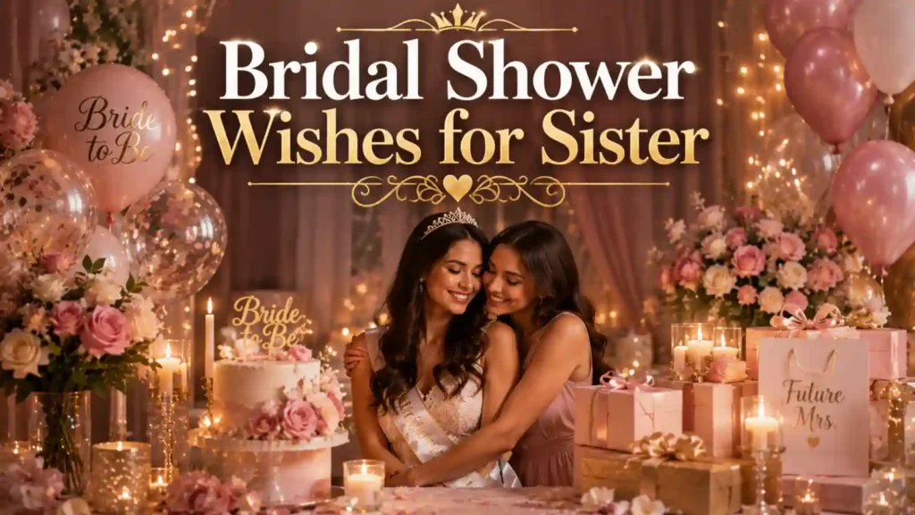 Bridal Shower Wishes for Sister