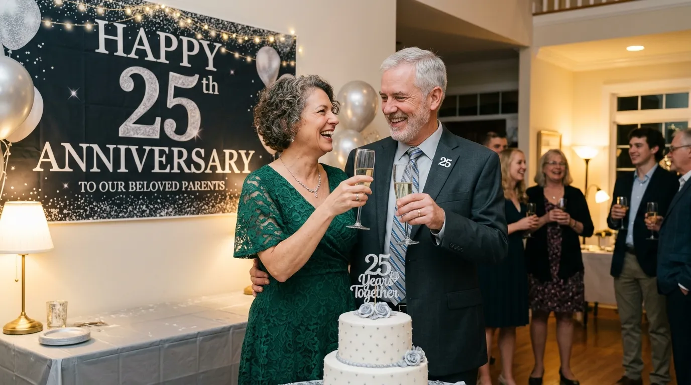 25th Anniversary Wishes for Parents