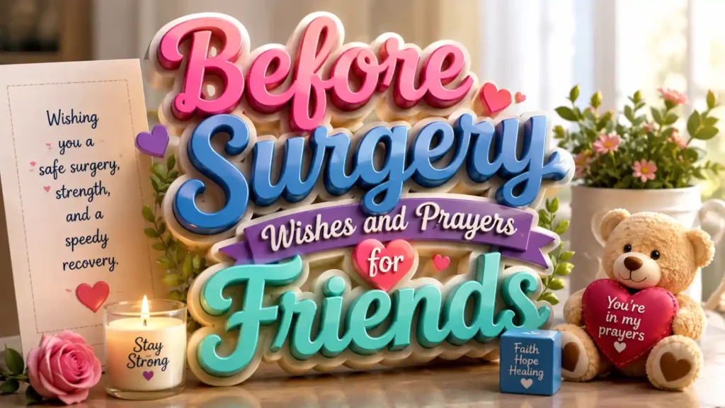 Before Surgery Wishes and Prayers for Friends