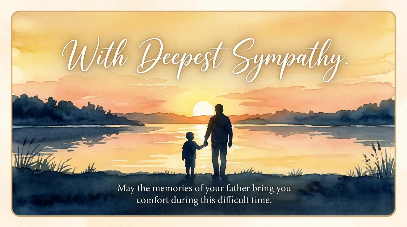 condolence messages for less of father