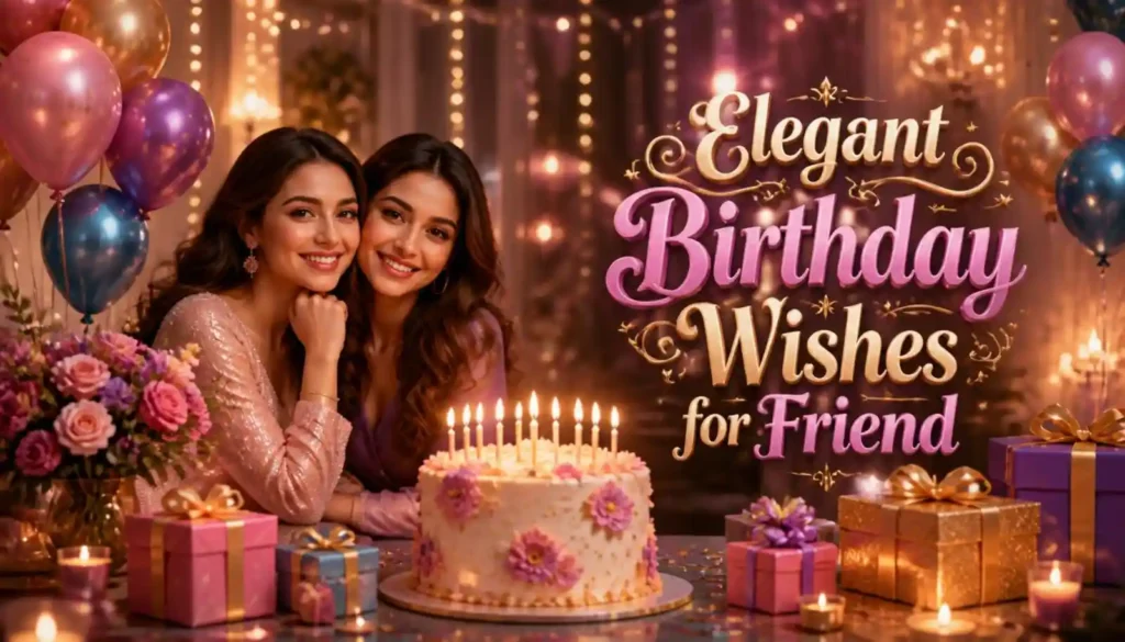 Elegant Birthday Wishes for Friend