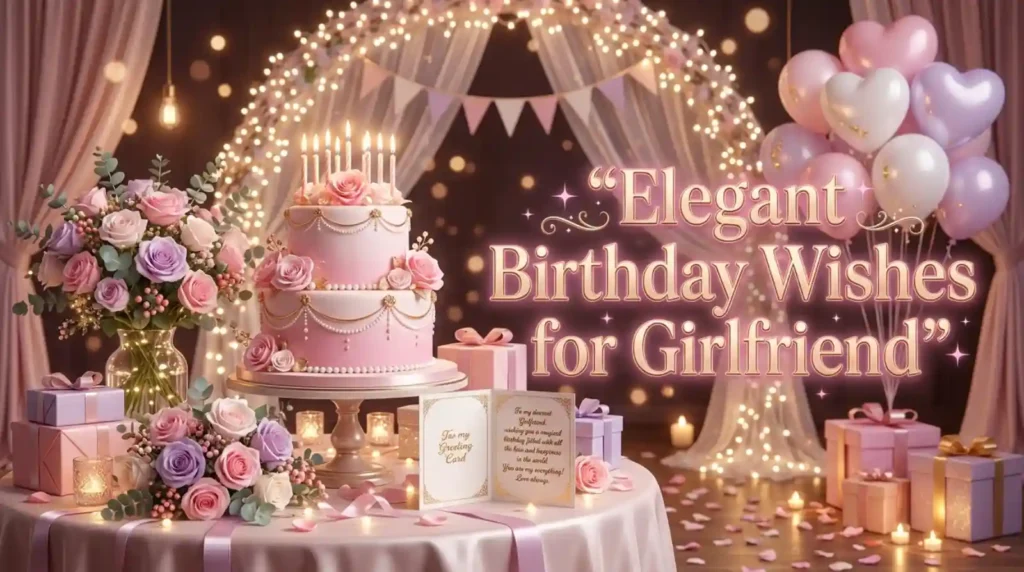 Elegant Birthday Wishes for Girlfriend