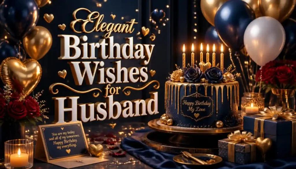 Elegant Birthday Wishes for Husband