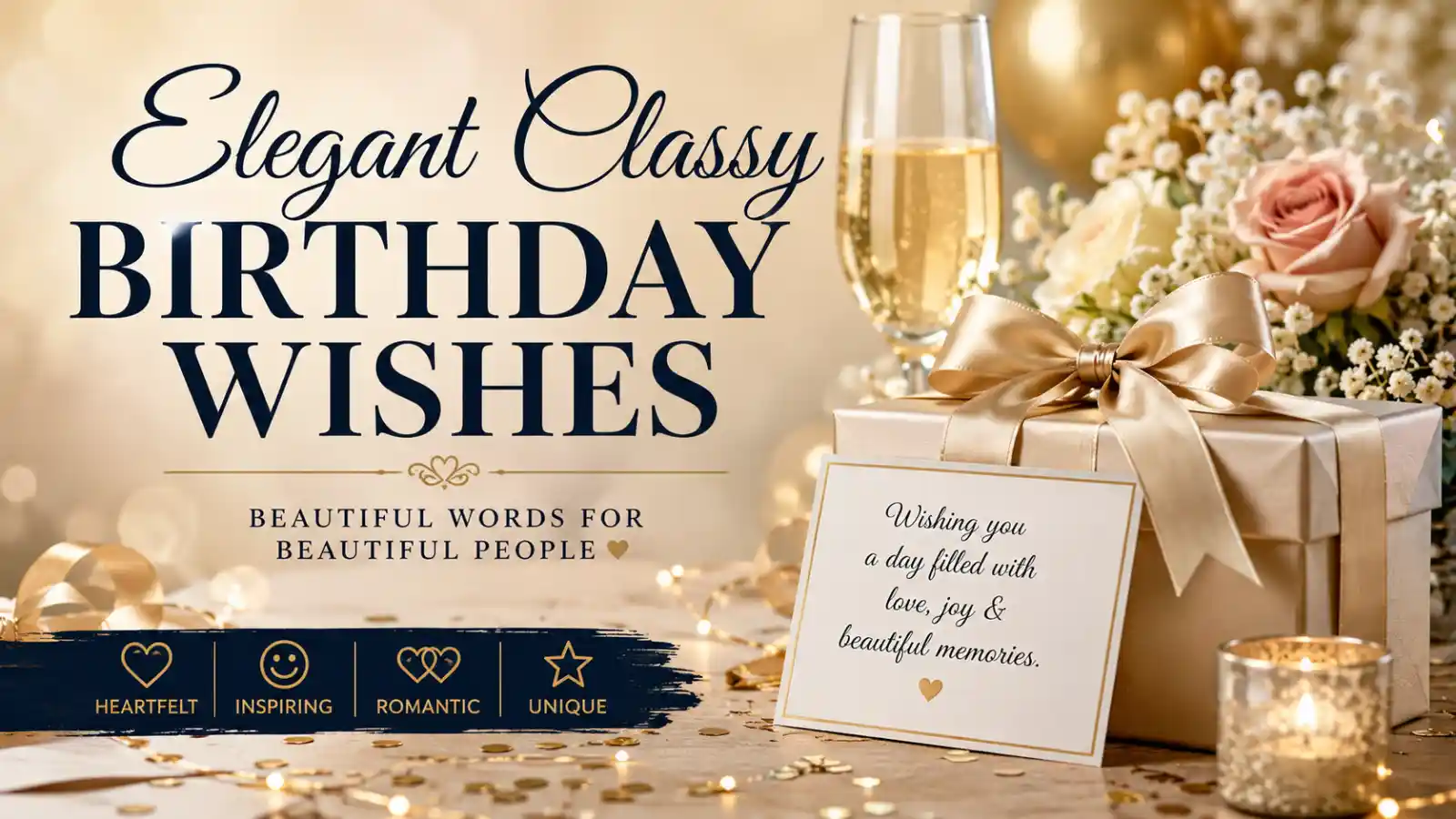 Elegant Classy Birthday Wishes