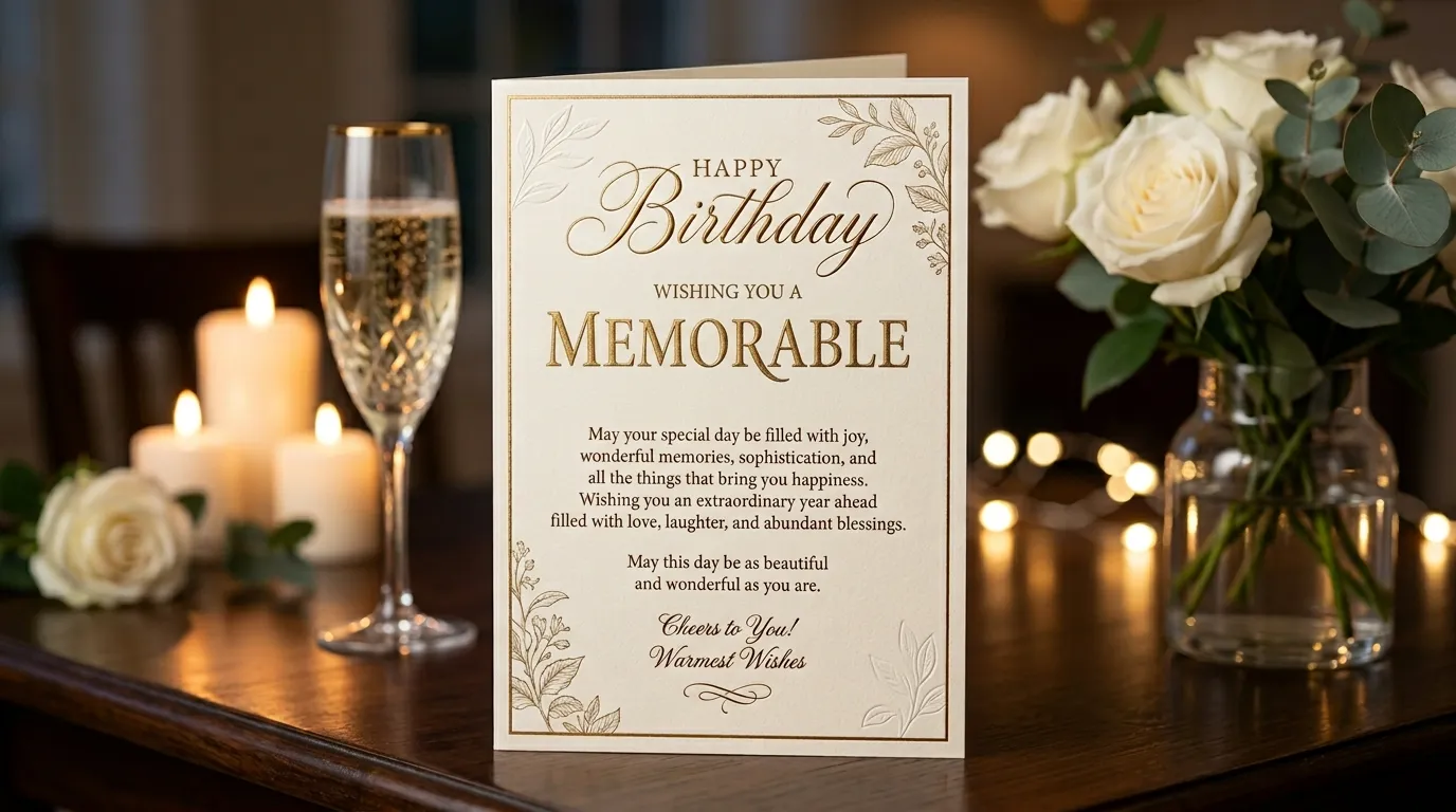 Elegant Classy Birthday Wishes