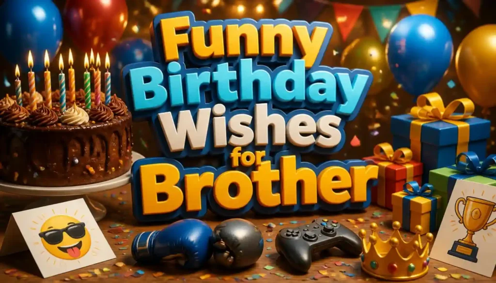 Funny Birthday Wishes for Brother