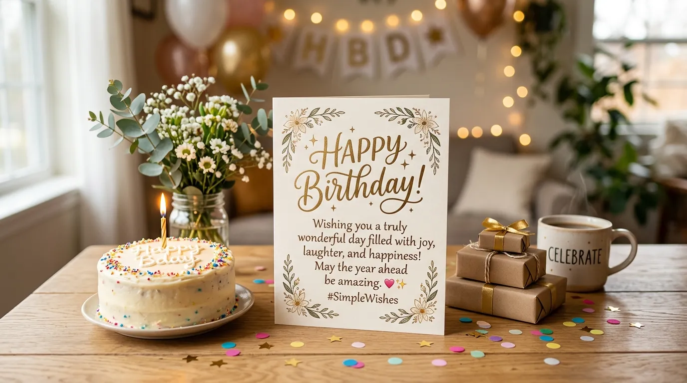 Happy Birthday Simple Wishes