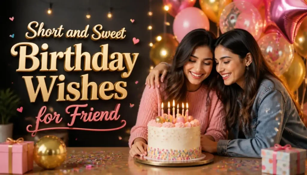 Short and Sweet Birthday Wishes for Friend
