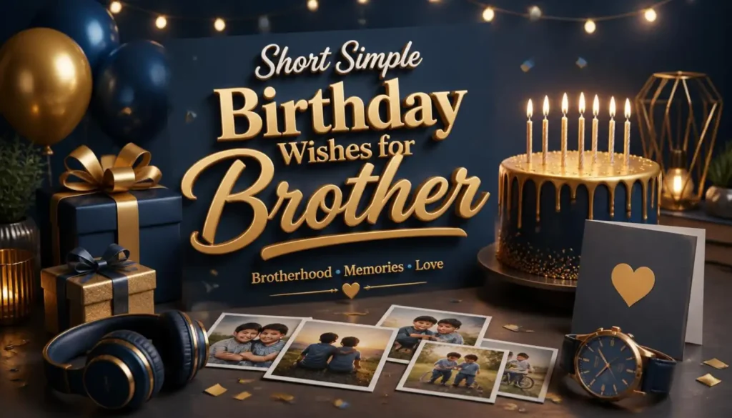 Short Simple Birthday Wishes for Brother