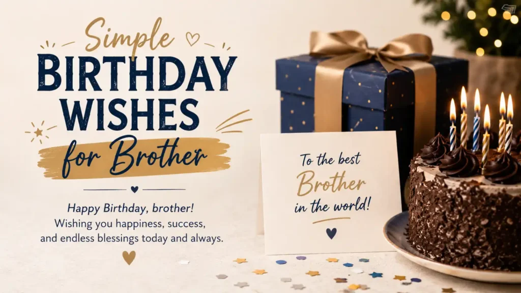 Simple Birthday Wishes for Brother