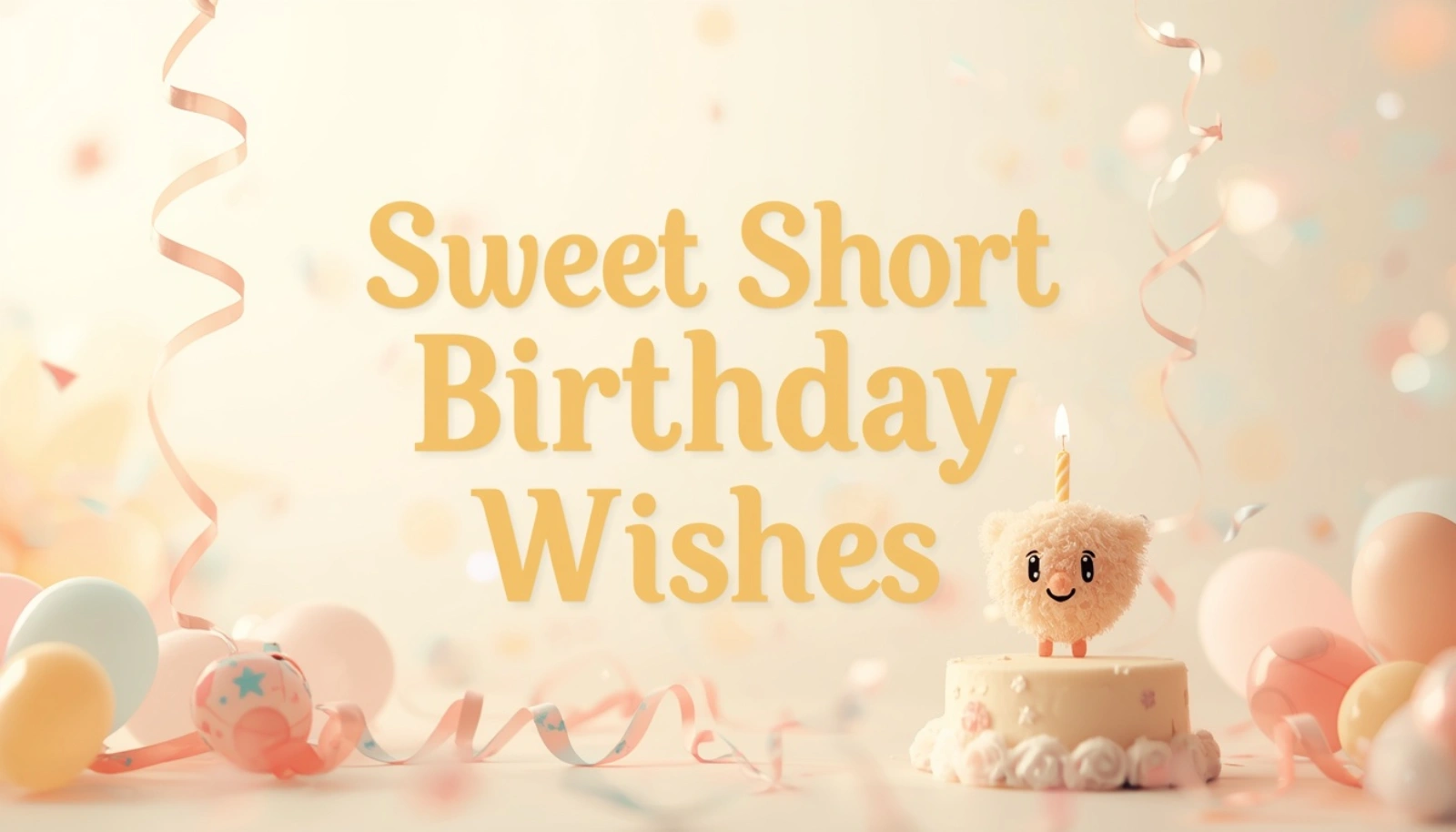 Sweet Short Birthday Wishes
