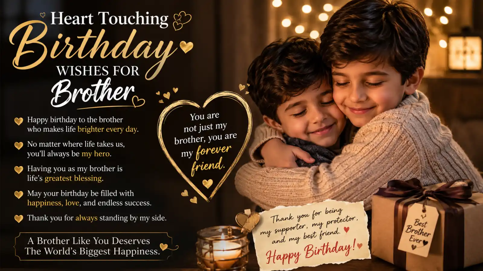 heart touching birthday wishes for brother