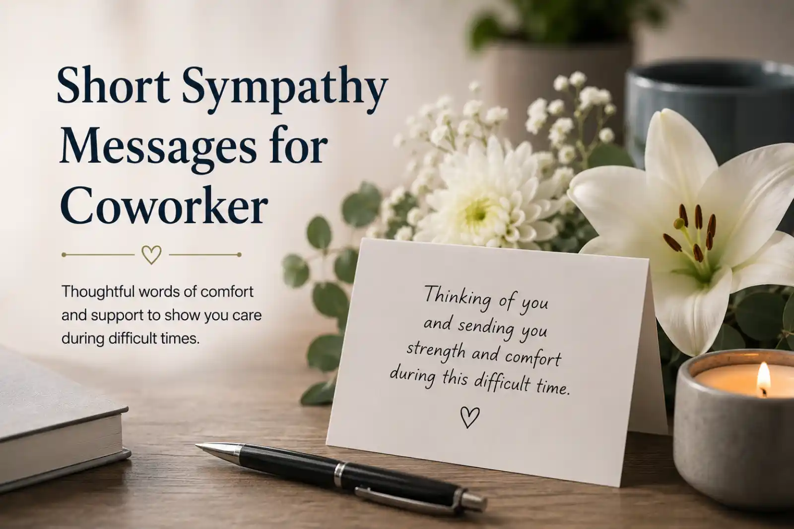 Short Sympathy Messages for Coworker