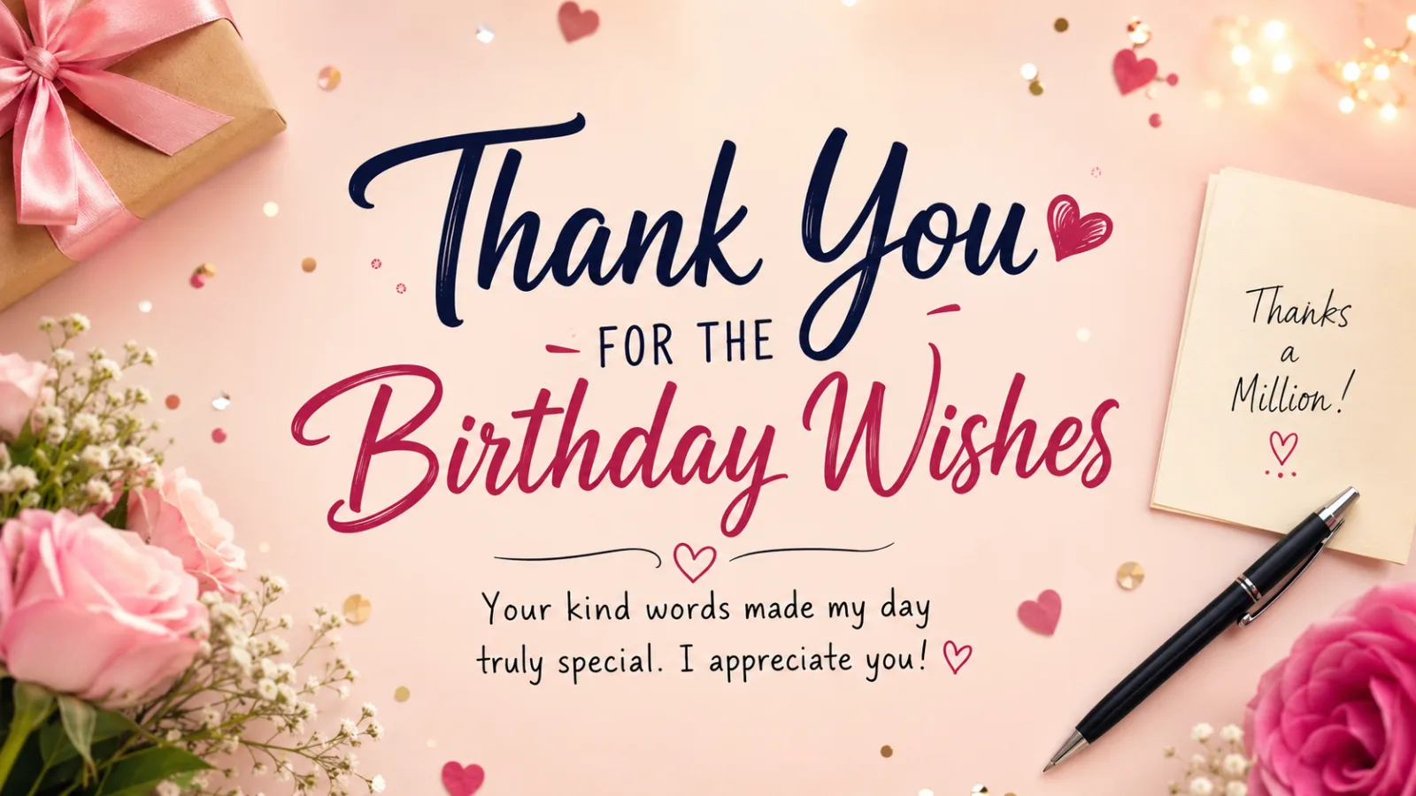 thank you for birthday wishes