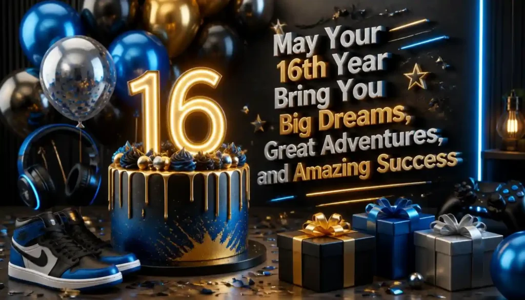 16th Birthday Wishes for a Boy