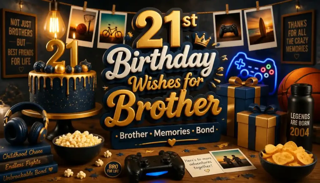 21st Birthday Wishes for Brother