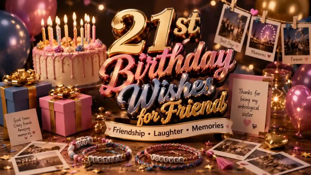21st Birthday Wishes for Friend