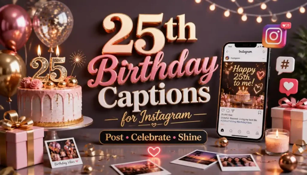 25th Birthday Captions for Instagram