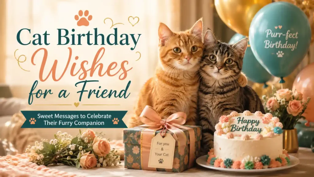  Cat Birthday Wishes for a Friend
