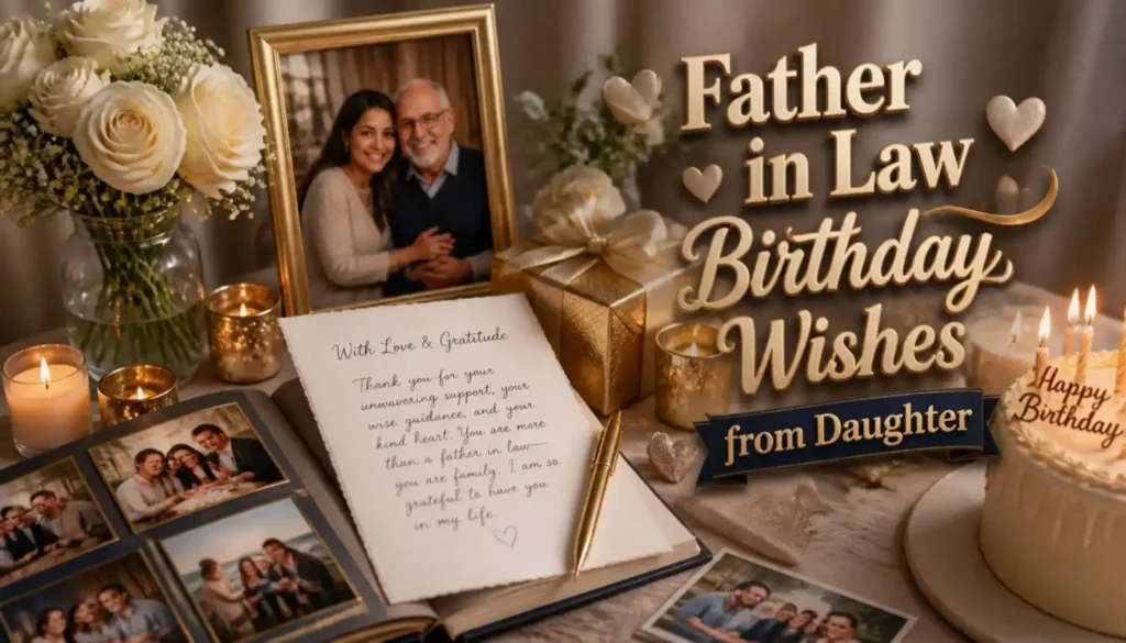 Father in Law Birthday Wishes from Daughter-in-Law