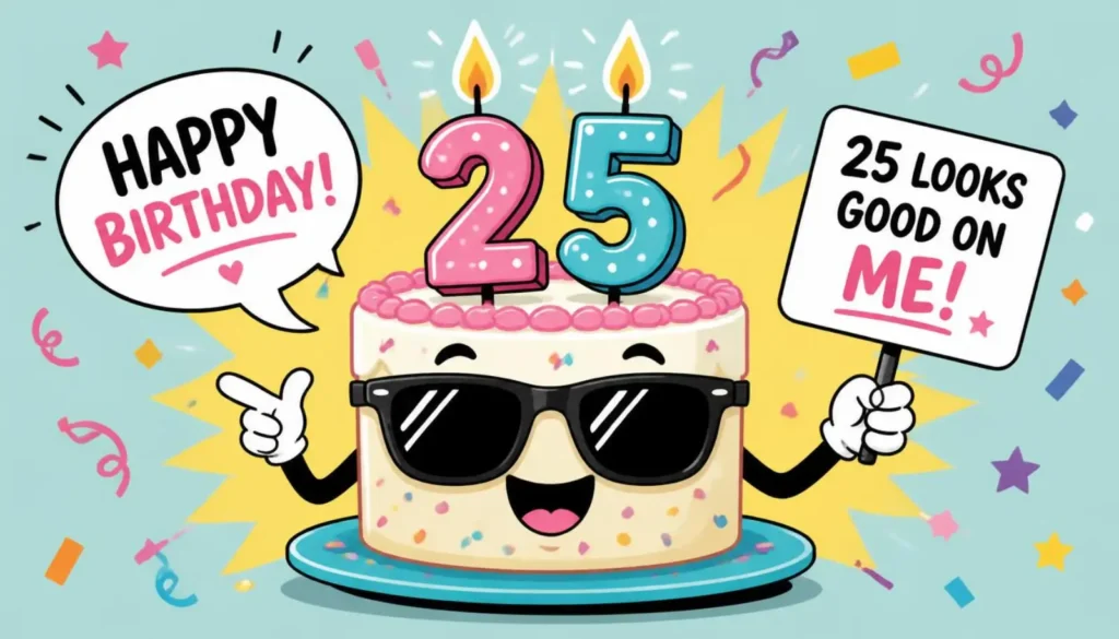 Funny 25th Birthday Wishes