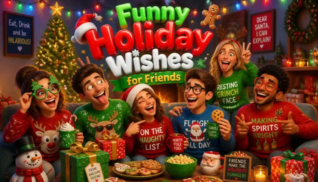  Funny Holiday Wishes for Friends