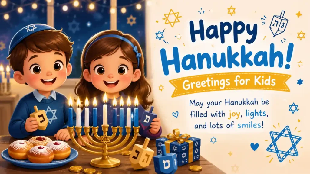 Hanukkah Greetings for Kids