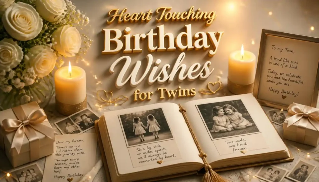 Heart Touching Birthday Wishes for Twins