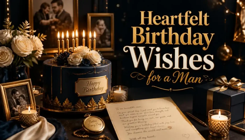 Heartfelt Birthday Wishes for a Man