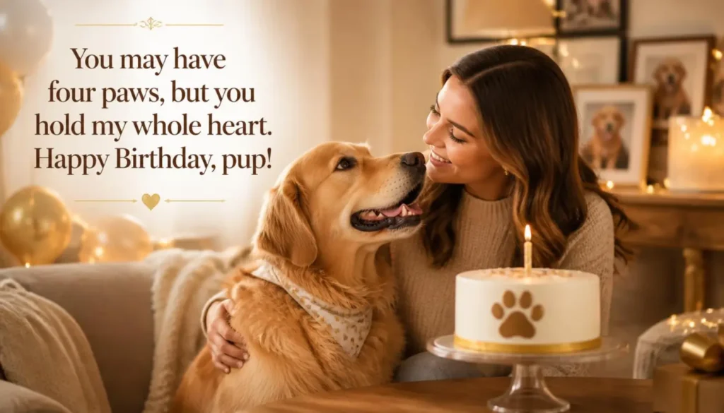 Heartfelt Dog Birthday Captions
