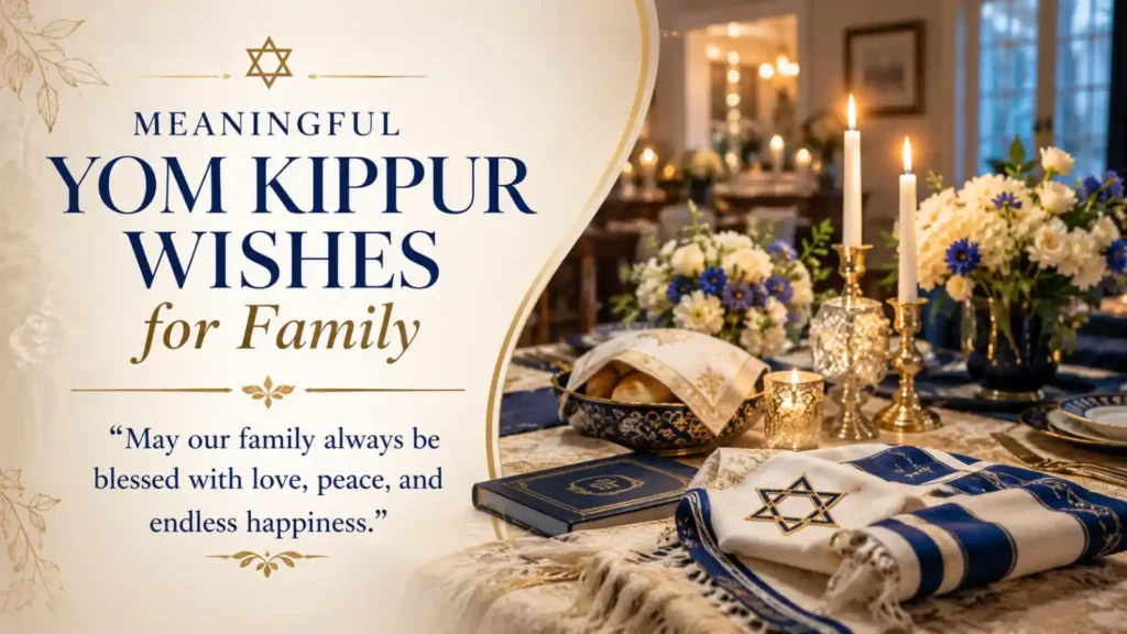 Meaningful Yom Kippur Wishes for Family