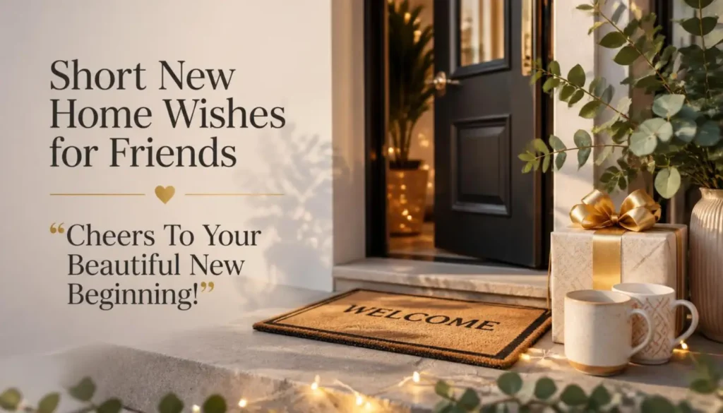 Short New Home Wishes for Friends
