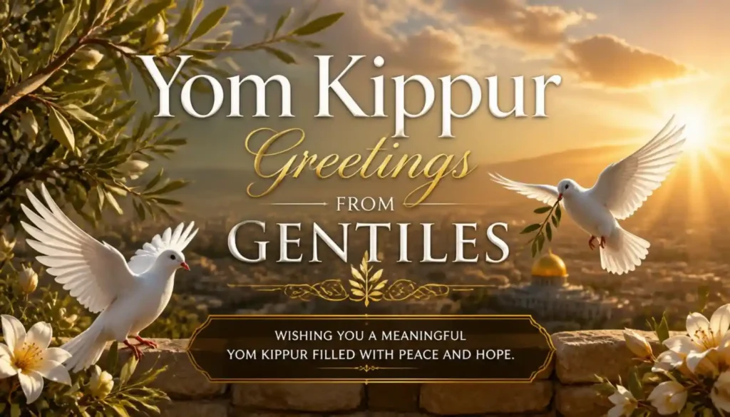 Yom Kippur Greetings from Gentiles